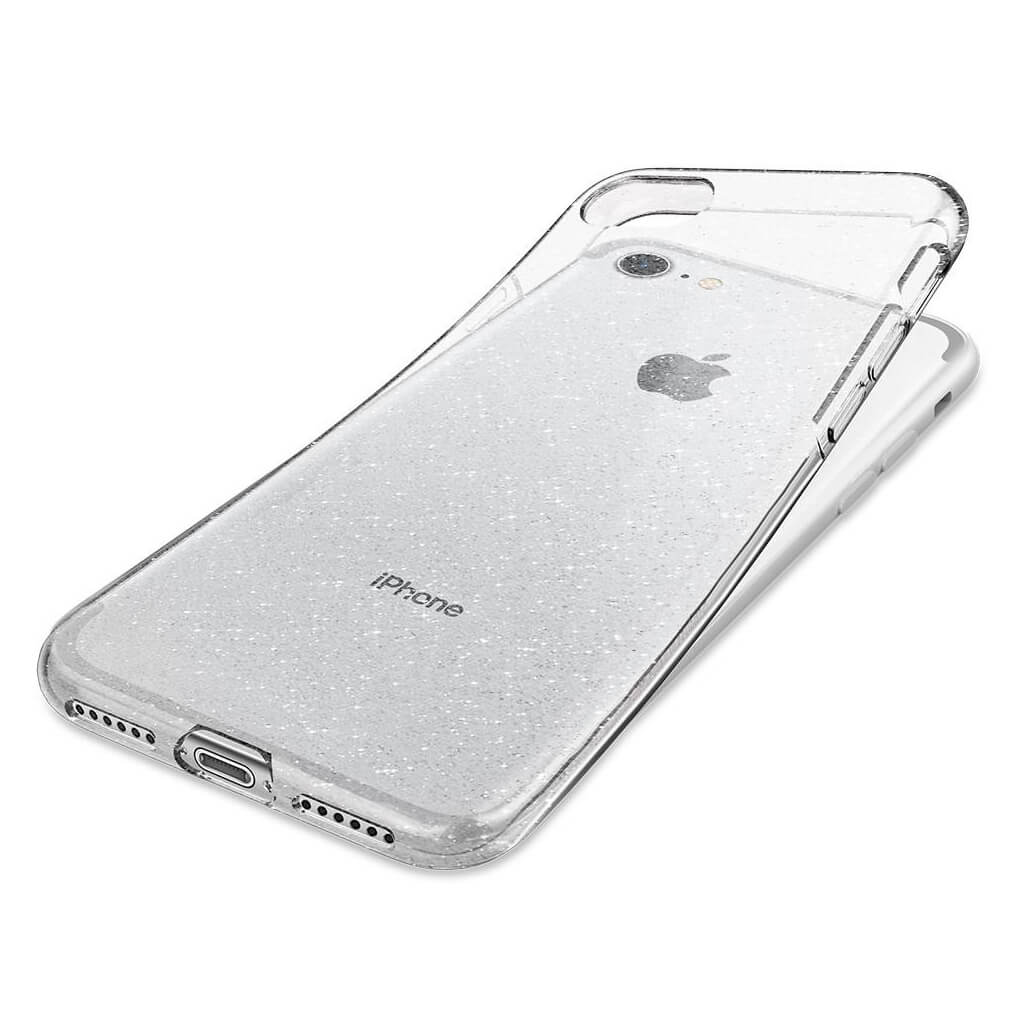 Spigen® Liquid Crystal™ Glitter 042CS21760 iPhone SE (2022 / 2020) / 8 / 7 Case - Crystal Quartz
