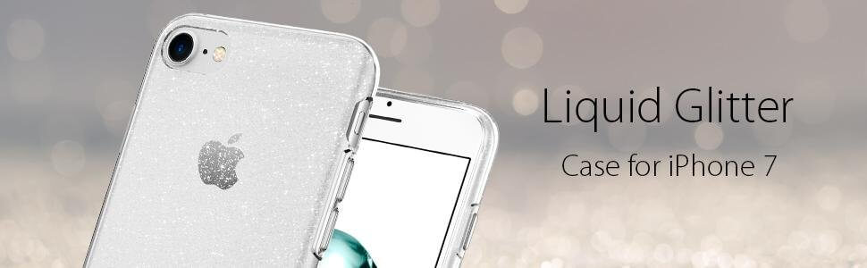 Spigen® Liquid Crystal™ Glitter 042CS21760 iPhone 7 Case - Crystal Quartz