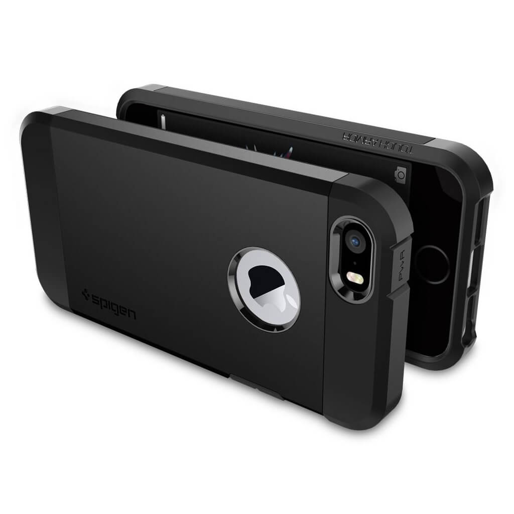 Spigen® Tough Armor™ 041CS20189 iPhone SE/5s/5 Case - Black