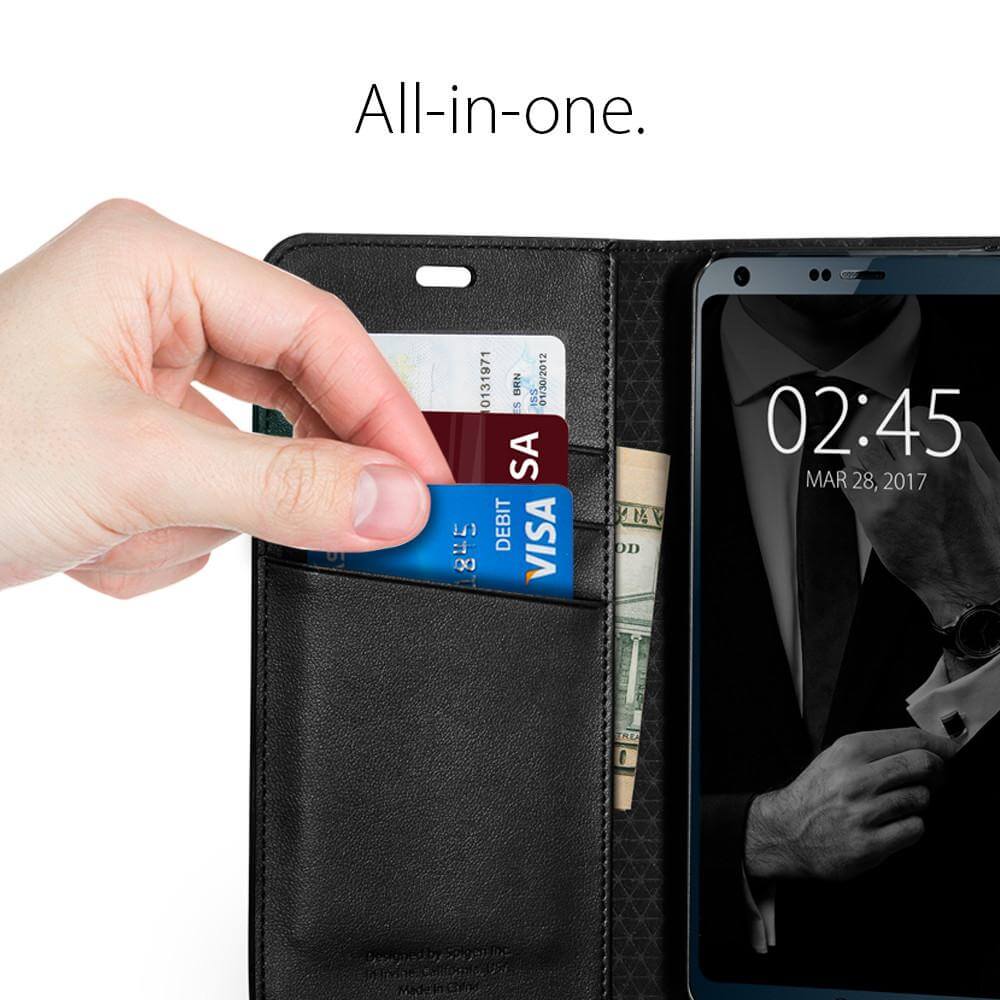 Spigen® Wallet S™ A21CS21242 LG G6 Case - Black