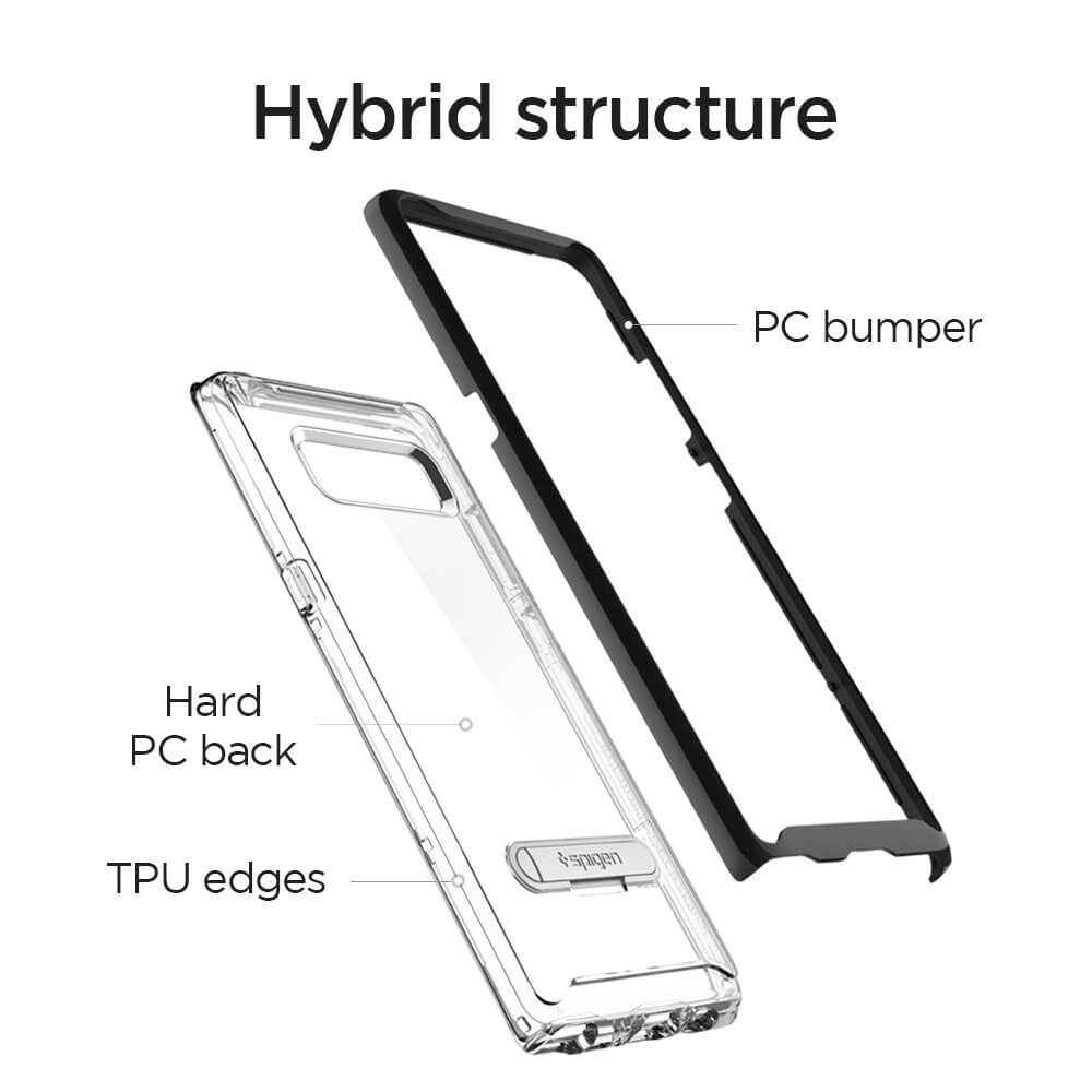 Spigen® Crystal Hybrid™ 587CS21842 Samsung Galaxy Note 8 Case - Black