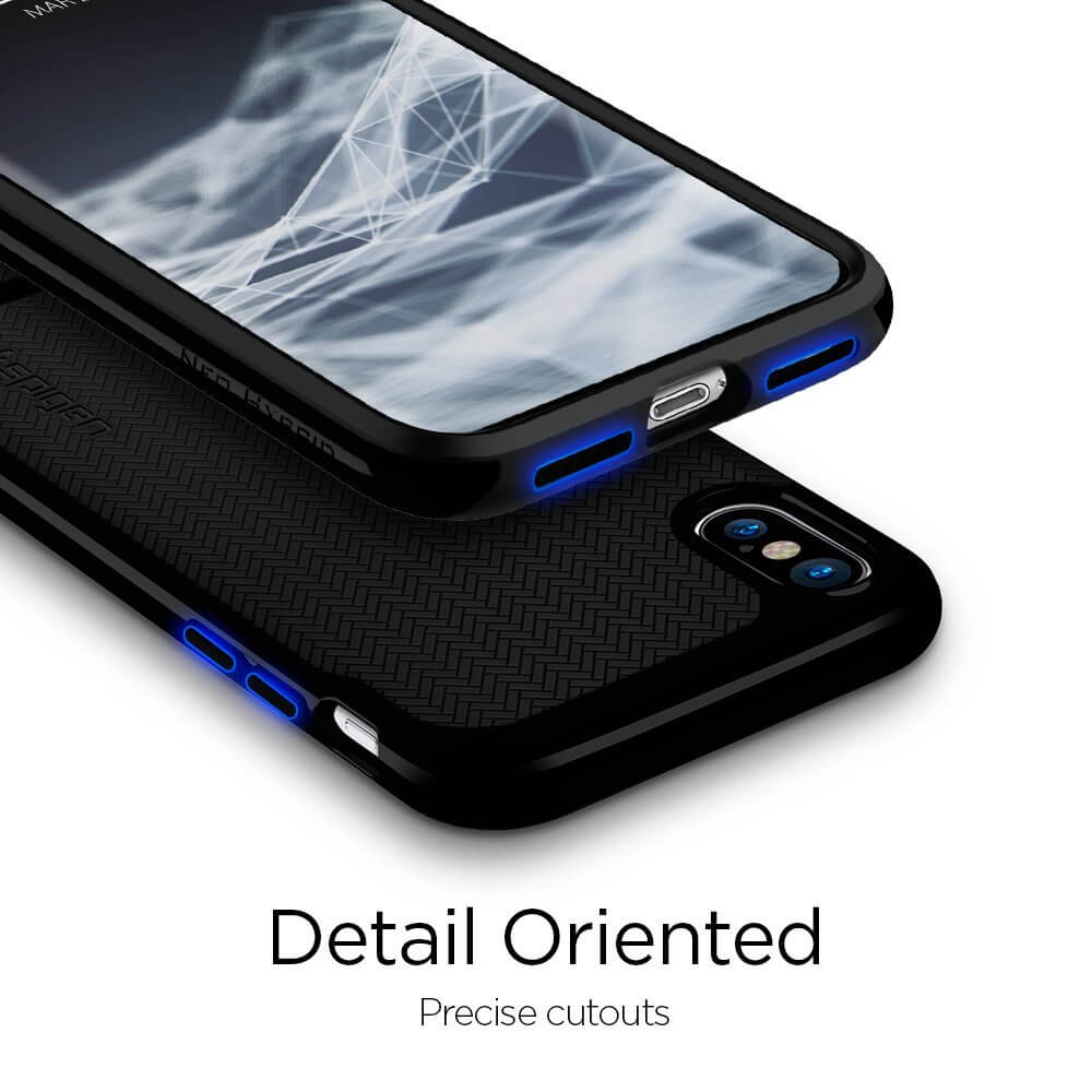 Spigen® Neo Hybrid™ 057CS22166 iPhone X Case - Jet Black