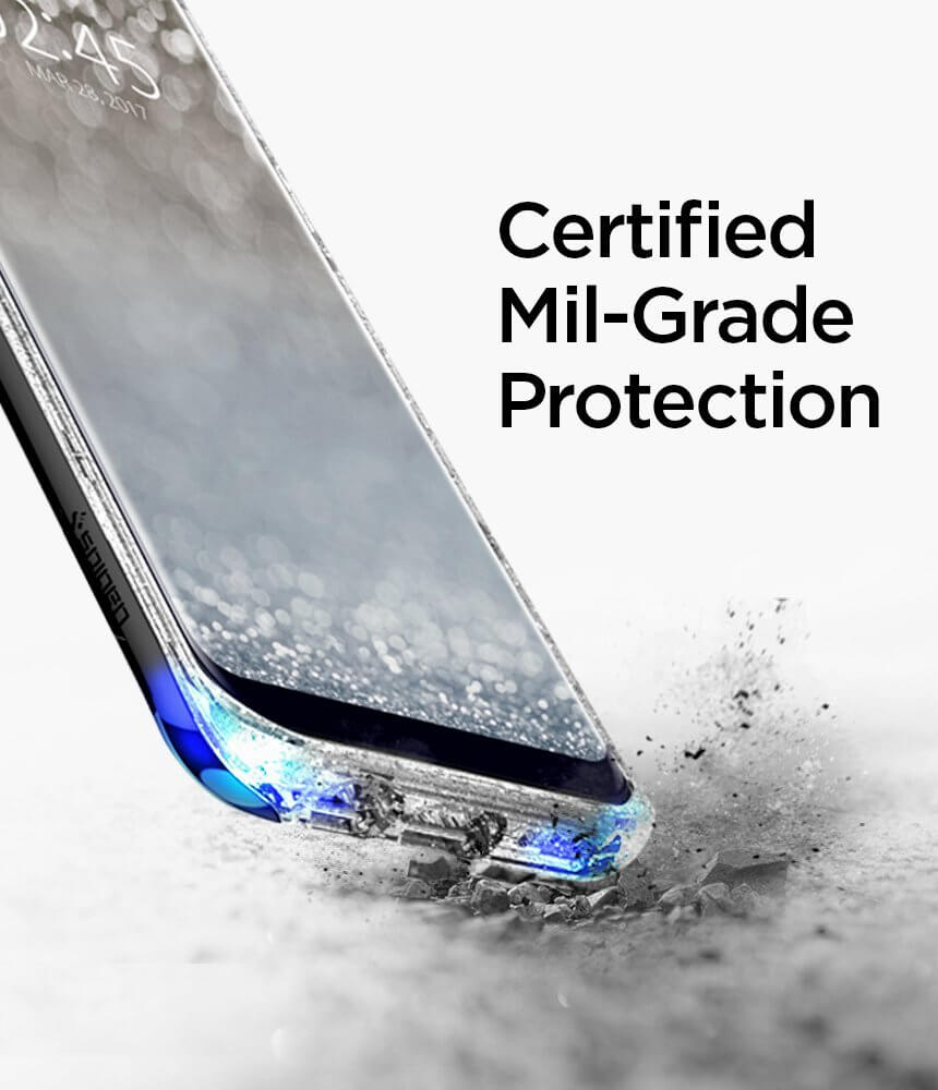 Spigen® Neo Hybrid Crystal Glitter™ 565CS21608 Samsung Galaxy S8 Case - Space Quartz