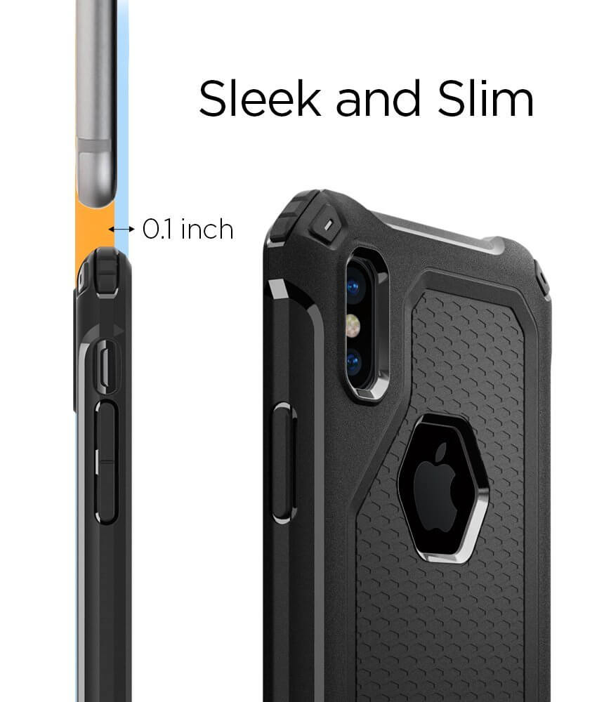 Spigen® Rugged Armor Extra™ 057CS22154 iPhone X Case - Black