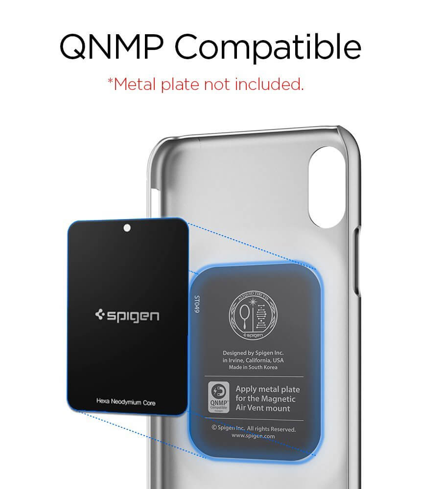 Spigen® Thin Fit™ 057CS22113 iPhone X Case - Satin Silver