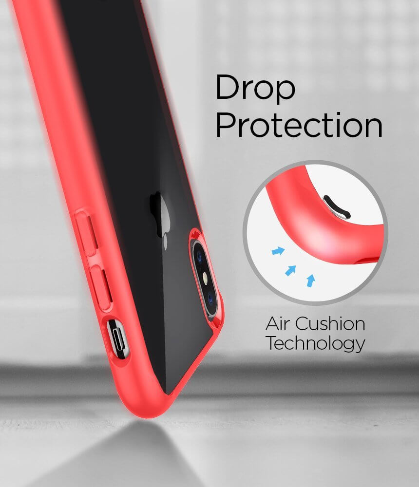Spigen® Ultra Hybrid™ 057CS22130 iPhone X Case - Red