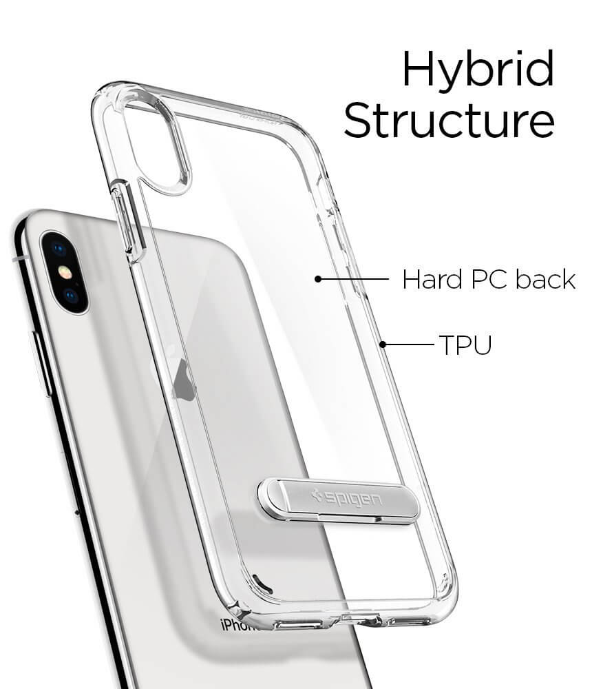 Spigen® Ultra Hybrid S™ 057CS22133 iPhone X Case - Crystal Clear