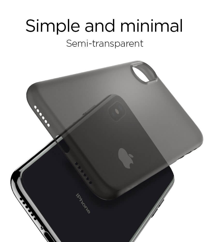 Spigen® Air Skin™ 057CS22114 iPhone X Case - Black
