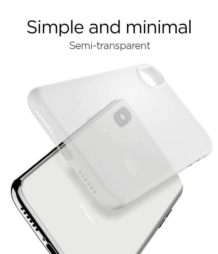 Spigen® Air Skin™ 057CS22115 iPhone X Case - Soft Clear