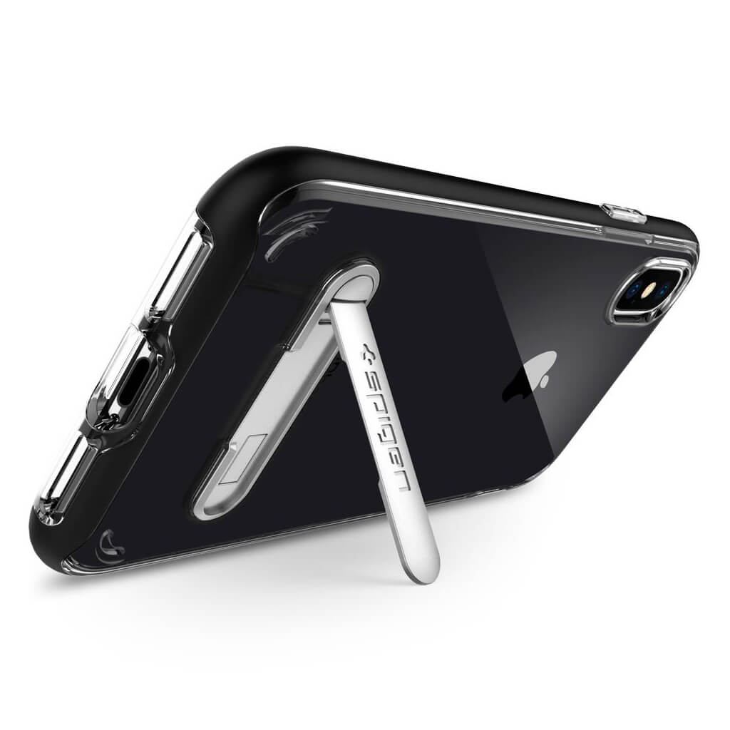 Spigen® Crystal Hybrid™ 057CS22147 iPhone X Case - Black