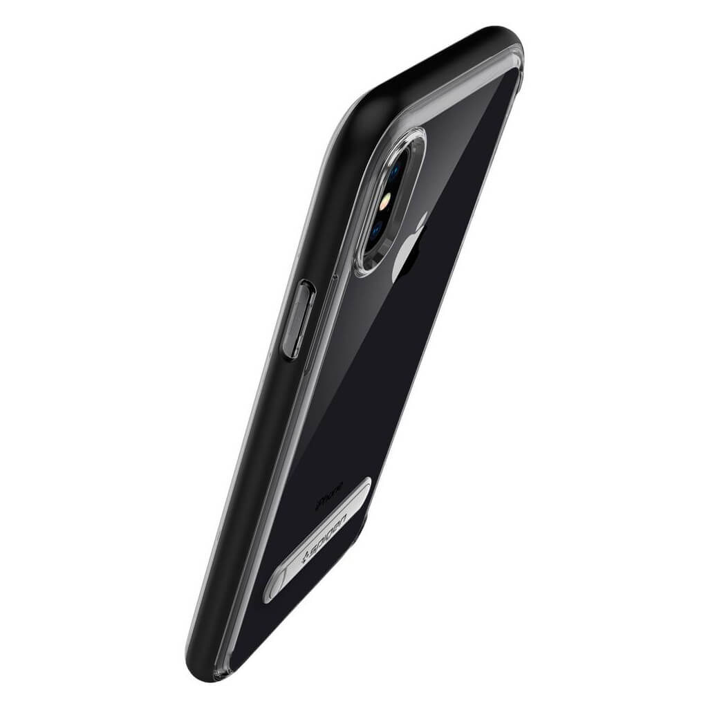 Spigen® Crystal Hybrid™ 057CS22147 iPhone X Case - Black
