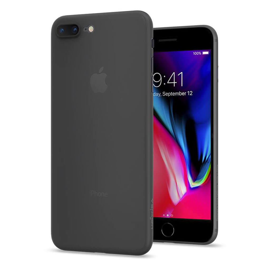 Spigen® AirSkin™ 055CS22594 iPhone 8 Plus Case - Black