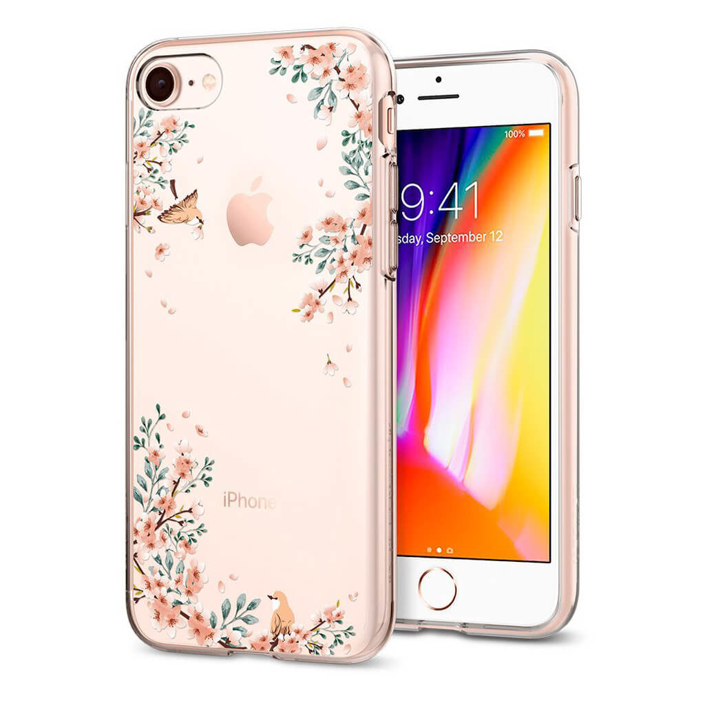 Spigen® Liquid Crystal™ 054CS22290 iPhone SE (2022 / 2020) / 8 / 7 Case - Blossom