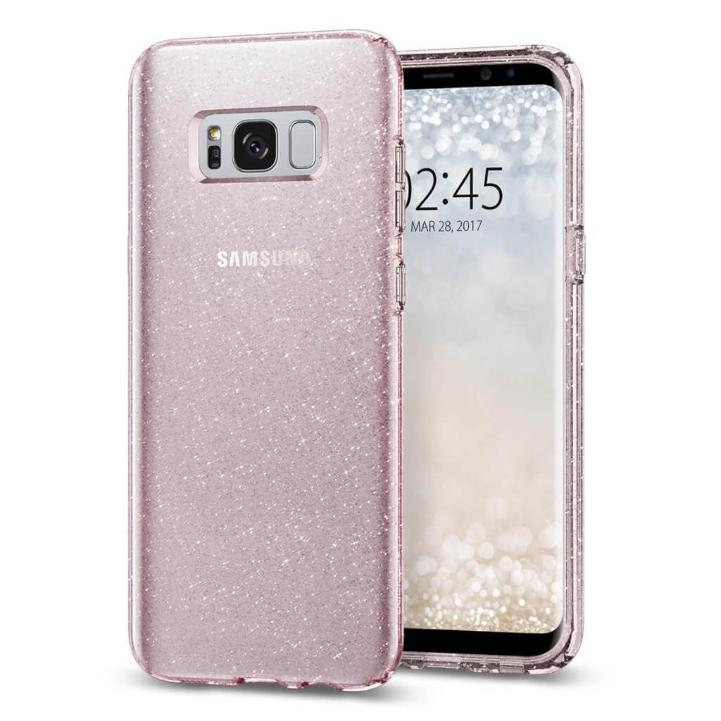 Spigen® Liquid Crystal Glitter™ 571CS21667 Samsung Galaxy S8+ Plus Case - Rose Quartz