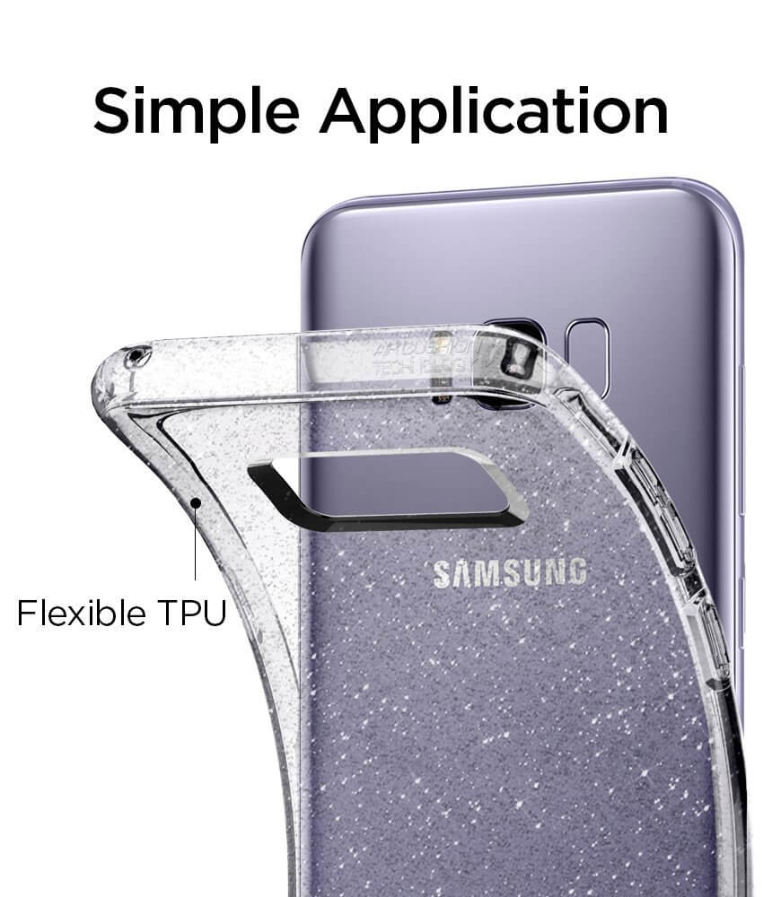 Spigen® Liquid Crystal Glitter™ 571CS21669 Samsung Galaxy S8+ Plus Case - Crystal Quartz