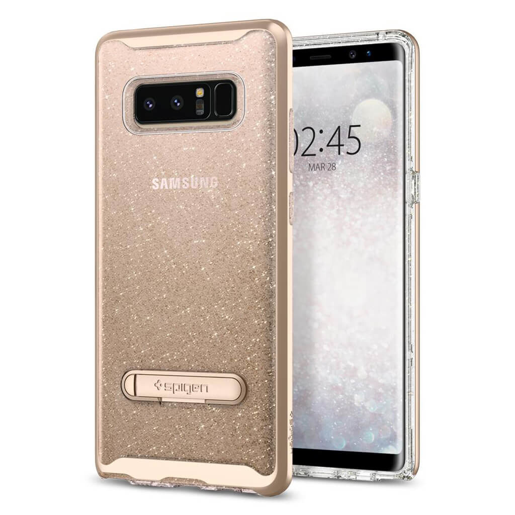 Spigen® Crystal Hybrid Glitter™ 587CS21844 Samsung Galaxy Note 8 Case - Gold Quartz