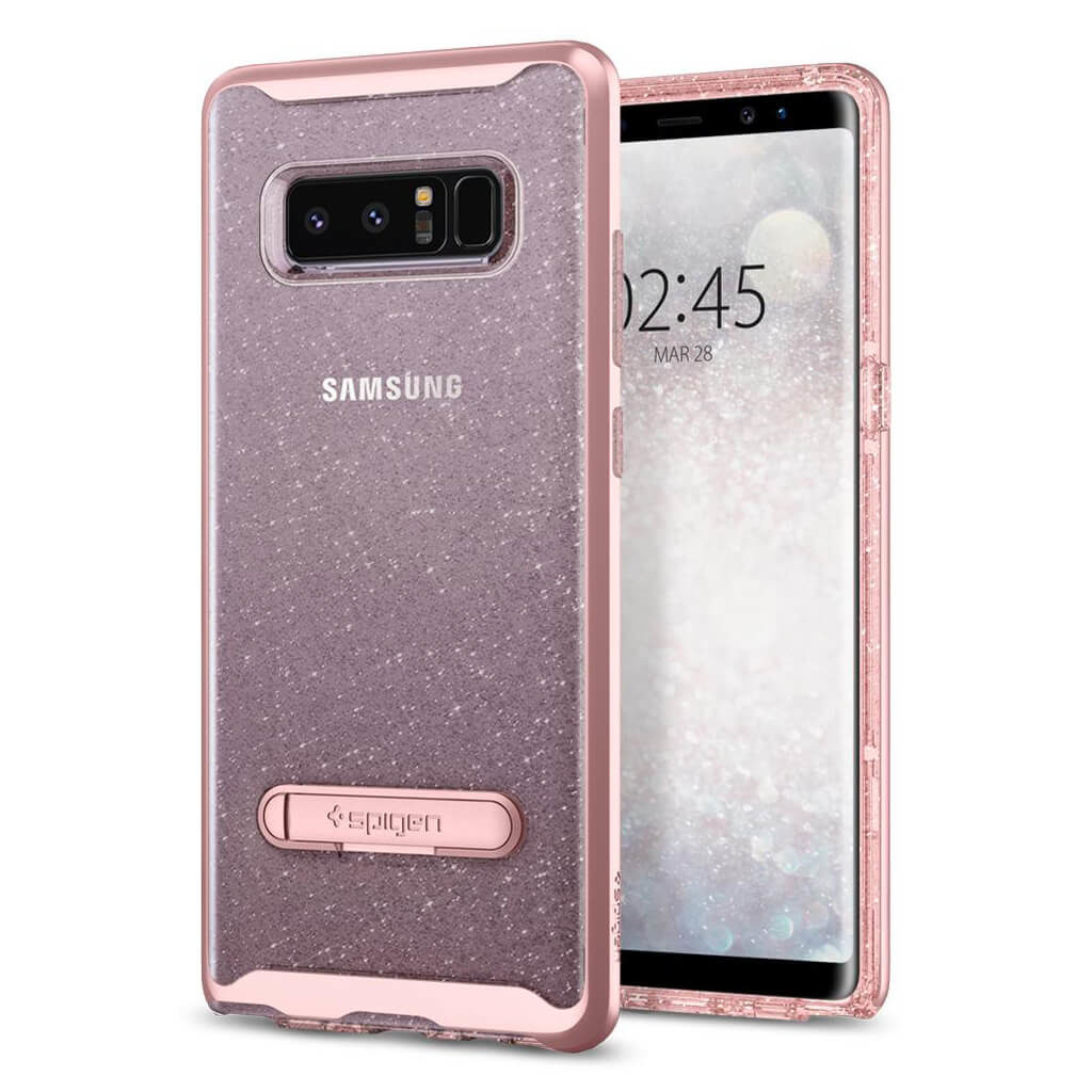 Spigen® Crystal Hybrid Glitter™ 587CS21845 Samsung Galaxy Note 8 Case - Rose Quartz