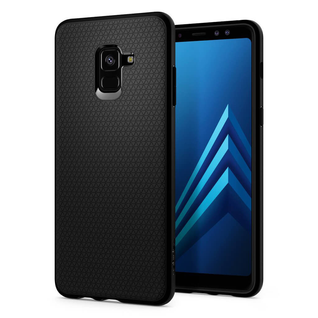 Spigen® Liquid Air™ 591CS22757 Samsung Galaxy A8+ Plus (2018) Case - Matte Black