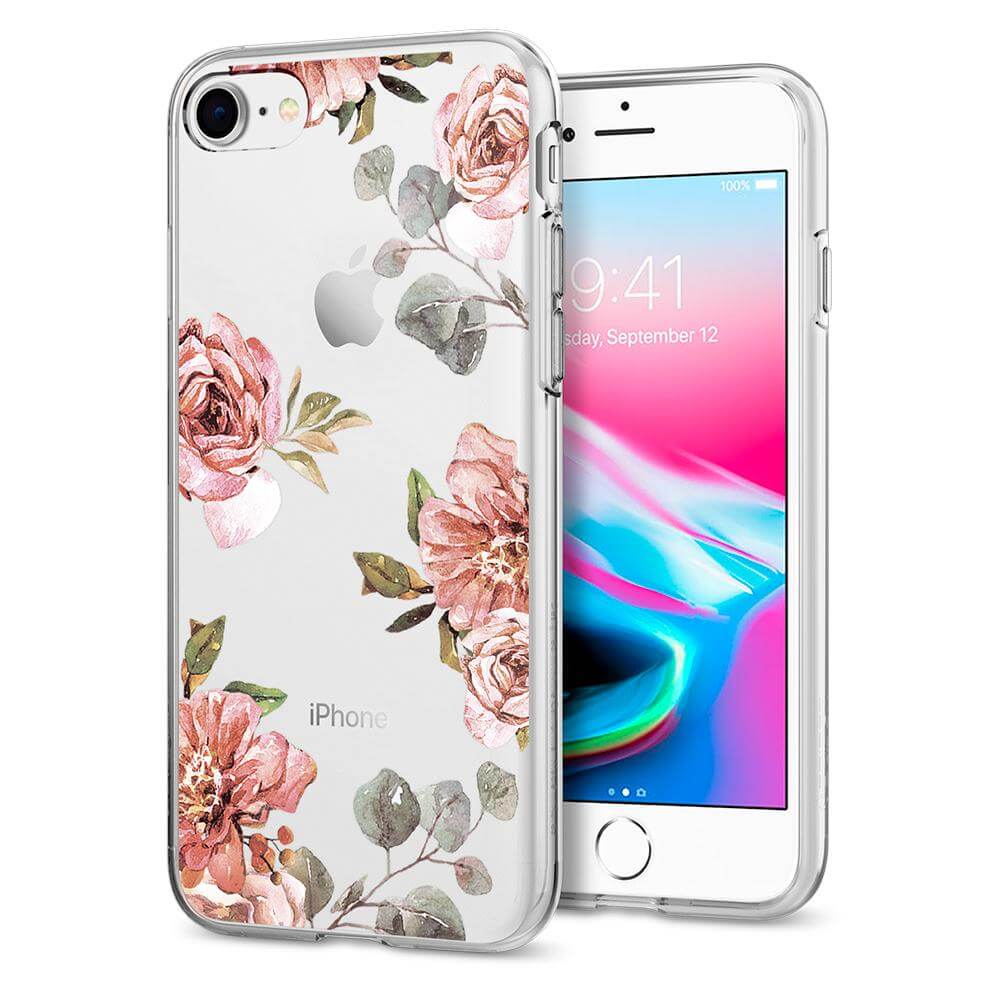 Spigen® Liquid Crystal™ Aquarelle 054CS22619 iPhone 8 / 7 Case - Rose