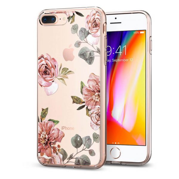 Spigen® Liquid Crystal™ Aquarelle 055CS22621 iPhone 8 Plus / 7 Plus Case - Rose