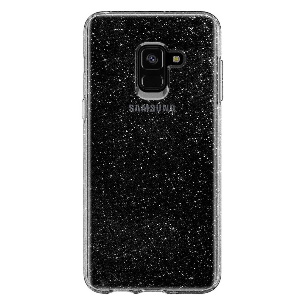 Spigen® Liquid Crystal Glitter™ 590CS22749 Samsung Galaxy A8 (2018) Case - Crystal Quartz