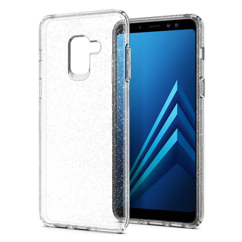 Spigen® Liquid Crystal Glitter™ 590CS22749 Samsung Galaxy A8 (2018) Case - Crystal Quartz