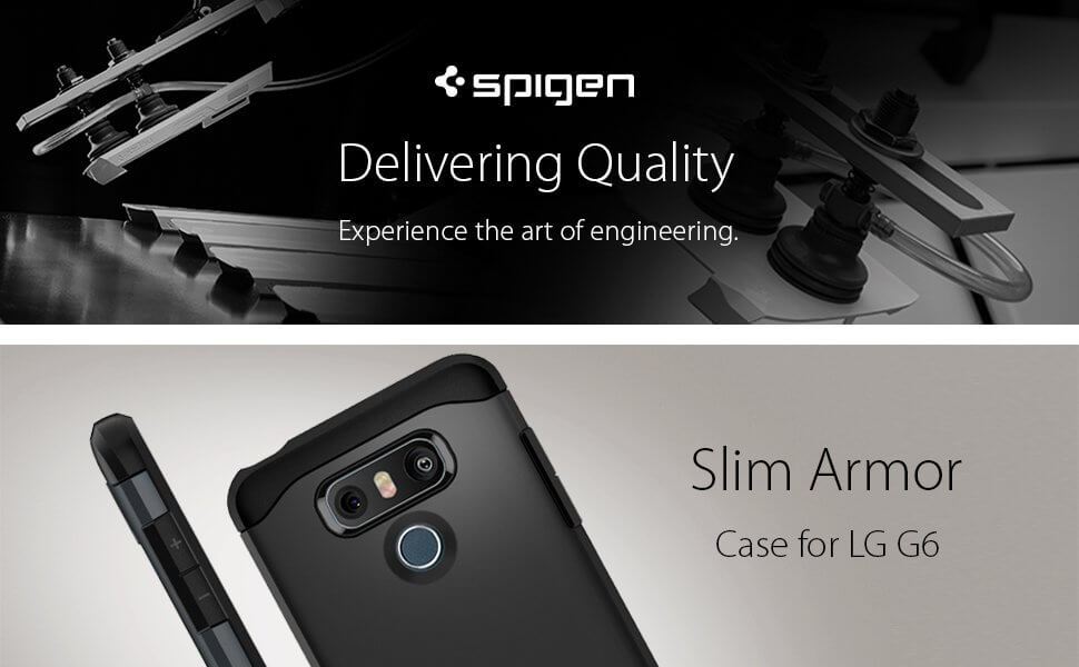Spigen® Slim Armor™ A21CS21239 LG G6 Case - Black