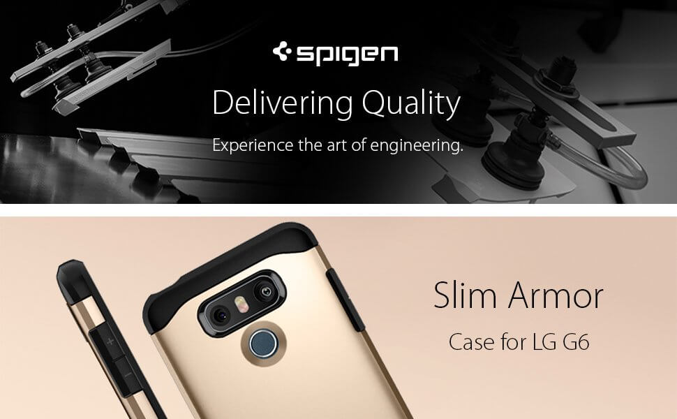 Spigen® Slim Armor™ A21CS21240 LG G6 Case - Champagne Gold