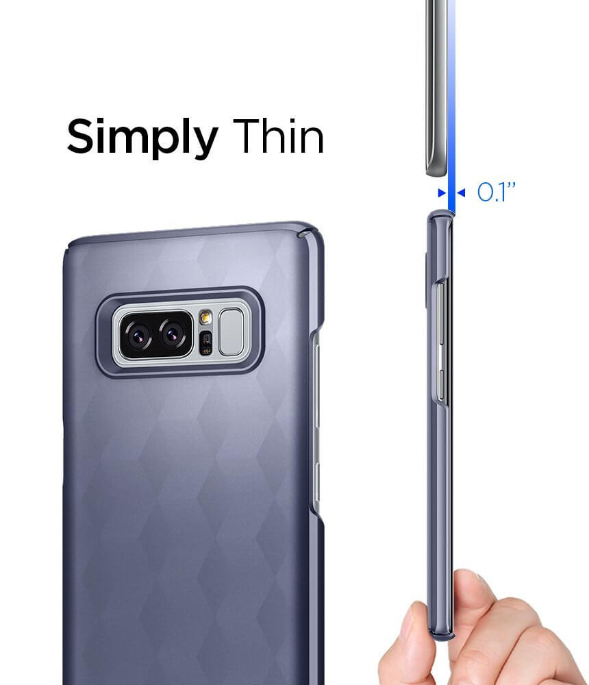 Spigen® Thin Fit™ 587CS22052 Samsung Galaxy Note 8 Case - Orchid Gray