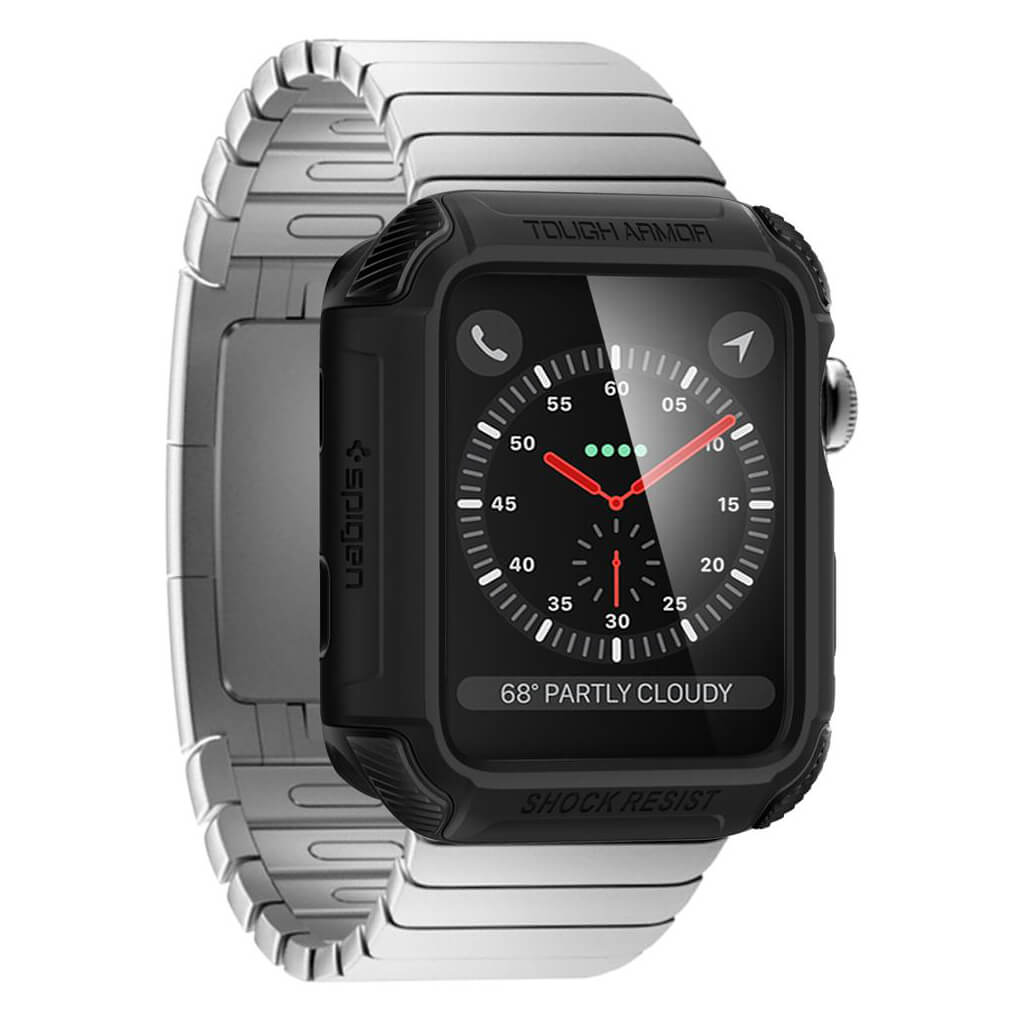 Spigen® Tough Armor™ 2nd Generation 059CS22405 Apple Watch Series 3/2/1 (42mm) Case - Matte Black