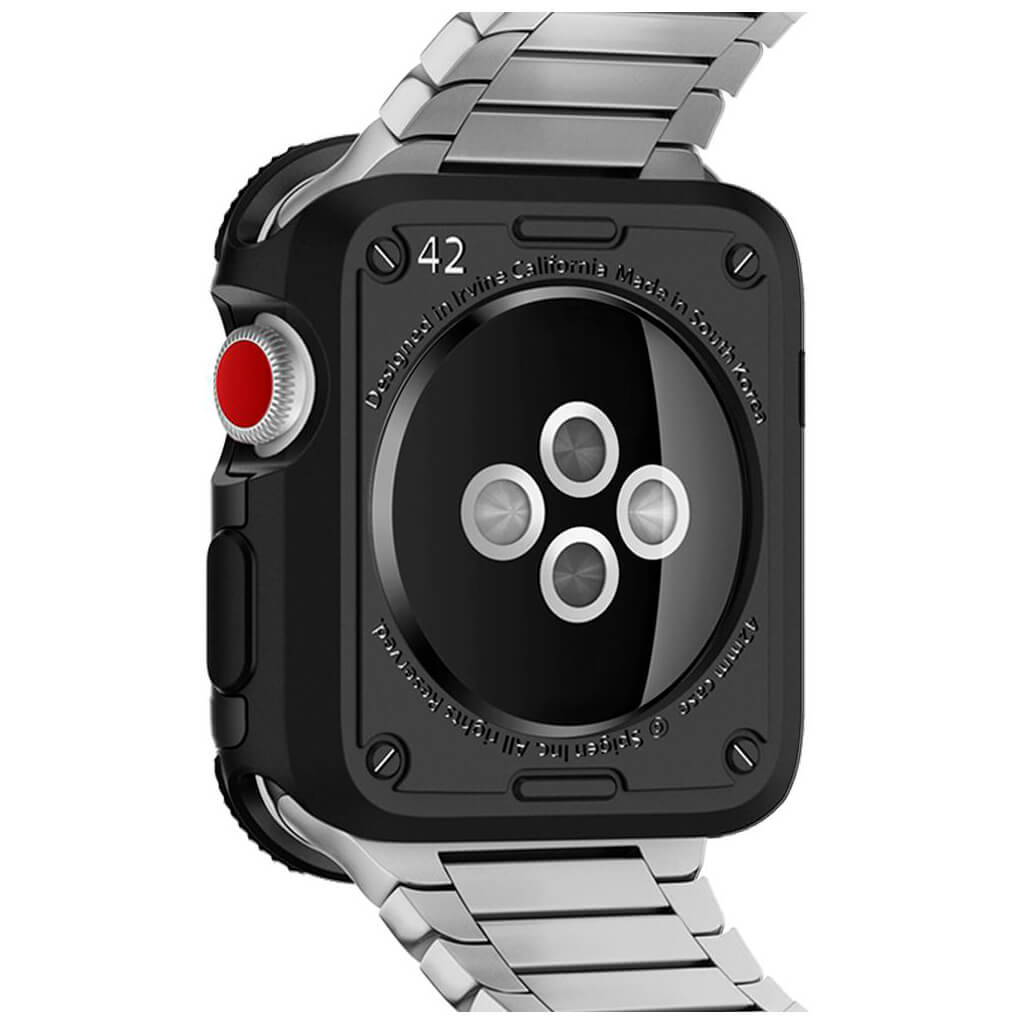 Spigen® Tough Armor™ 2nd Generation 059CS22405 Apple Watch Series 3/2/1 (42mm) Case - Matte Black