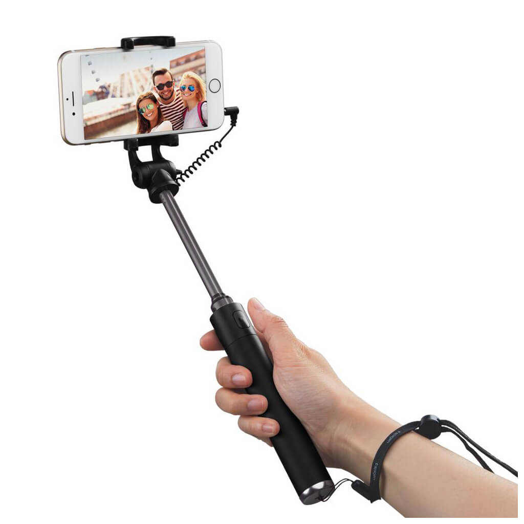 Spigen® S530 000SS21431 Selfie Stick Battery Free Wired