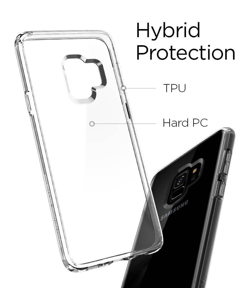 Spigen® Ultra Hybrid™ 592CS22836 Samsung Galaxy S9 Case - Crystal Clear