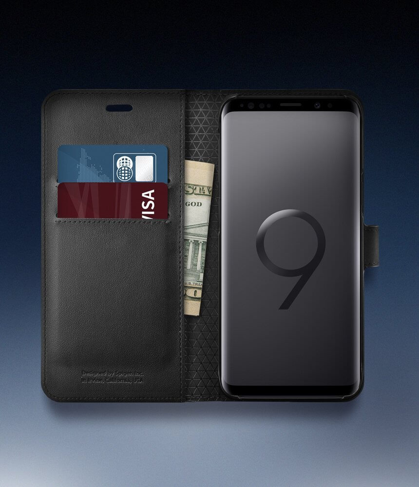 Spigen® Wallet S™ 592CS22870 Samsung Galaxy S9 Case - Black