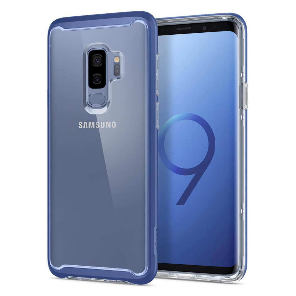 Spigen® Neo Hybrid Crystal™ 593CS23338 Samsung Galaxy S9+ Plus Case - Coral Blue