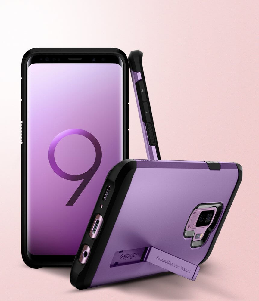 Spigen® Tough Armor™ 593CS22936 Samsung Galaxy S9+ Plus Case - Lilac Purple