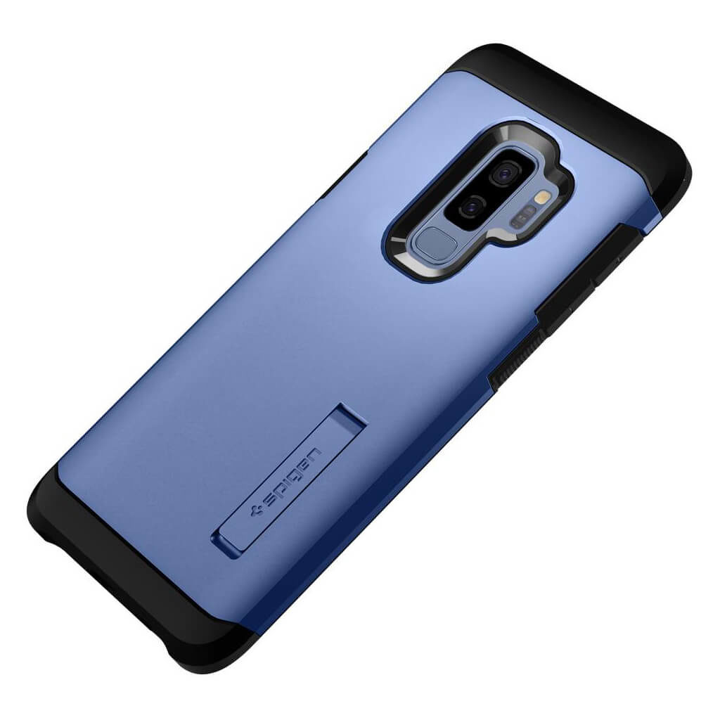 Spigen® Tough Armor™ 593CS22937 Samsung Galaxy S9+ Plus Case - Coral Blue