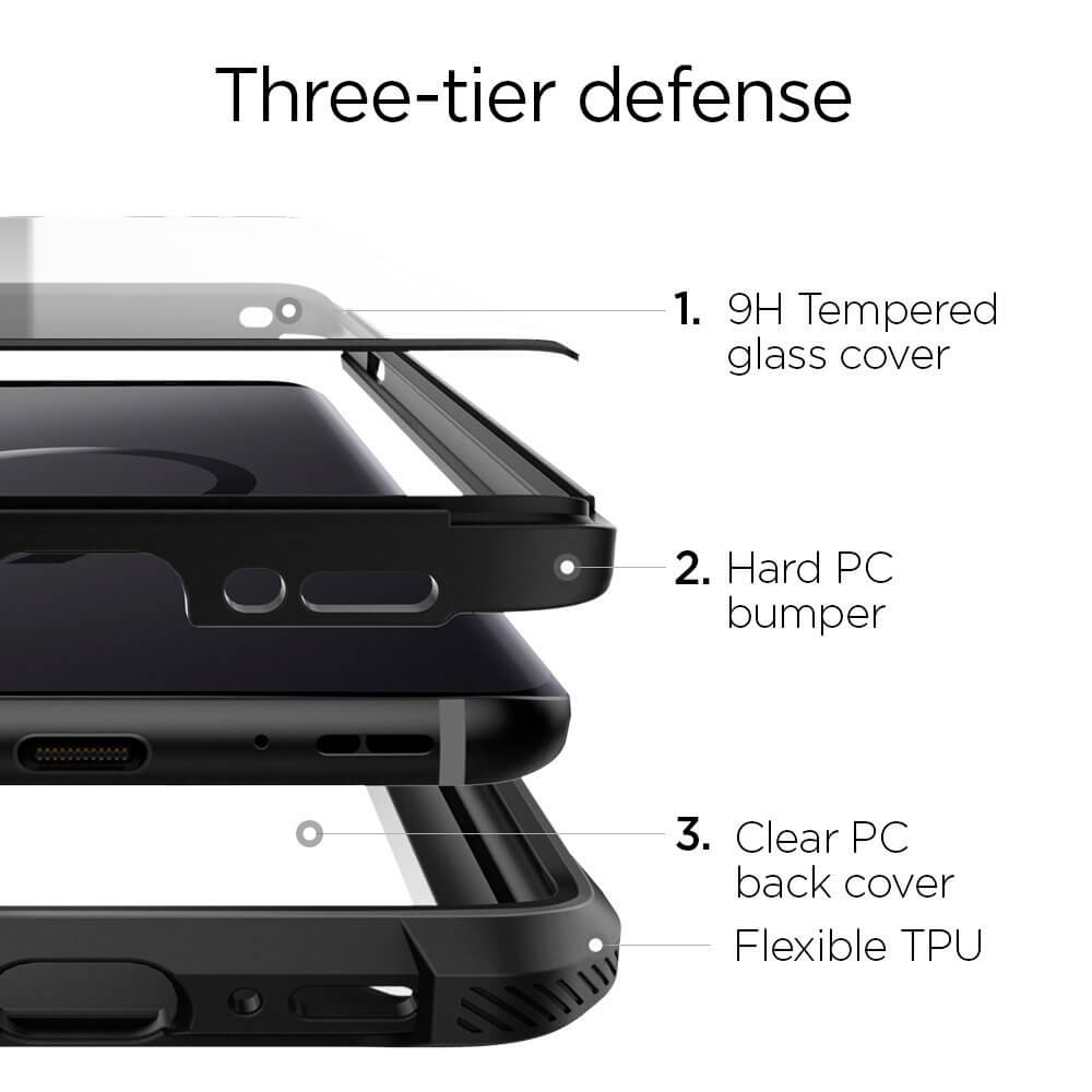 Spigen® Hybrid™ 360 593CS23042 Samsung Galaxy S9+ Plus Case - Black