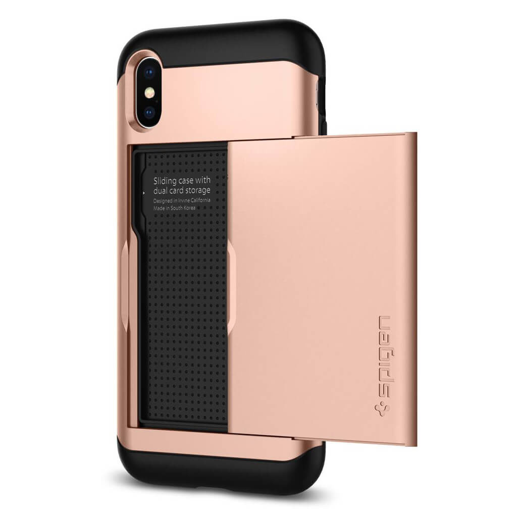 Spigen® Slim Armor CS™ 057CS22157 iPhone X Case - Blush Gold