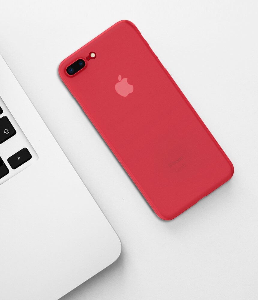 Spigen® AirSkin™ 055CS22595 iPhone 8 Plus Case - Red