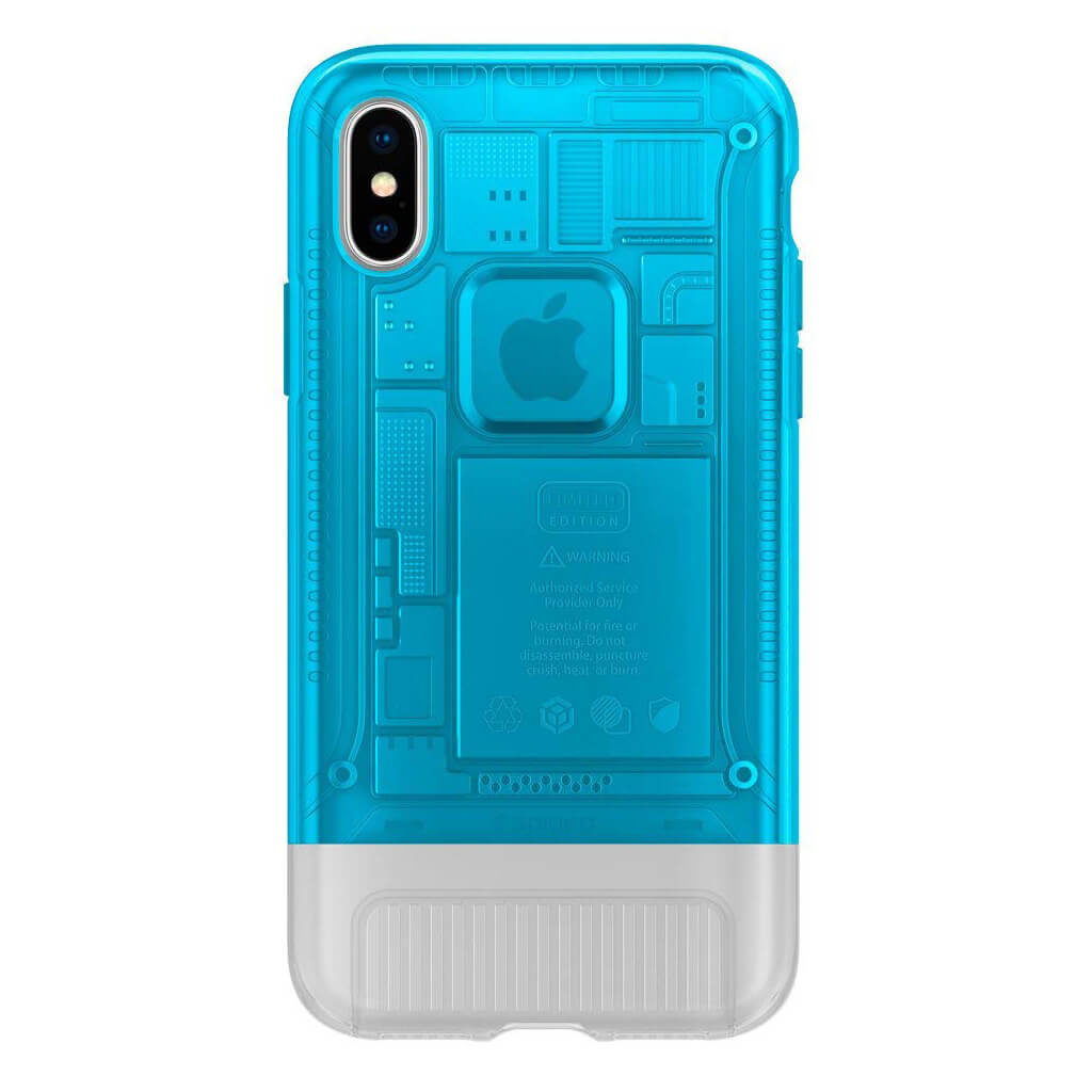 Spigen® Classic C1™ 057CS24432 iPhone X 10th Year Anniversary Limited Edition Case - Blueberry