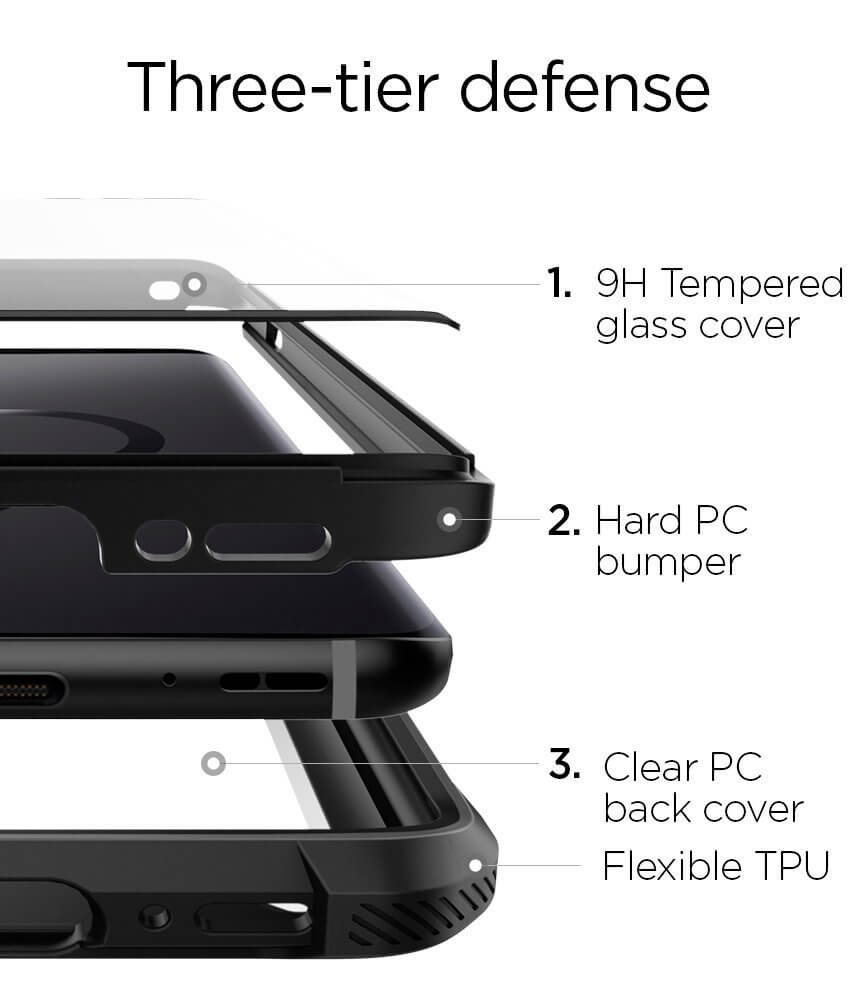 Spigen® Hybrid™ 360 592CS23039 Samsung Galaxy S9 Case - Black