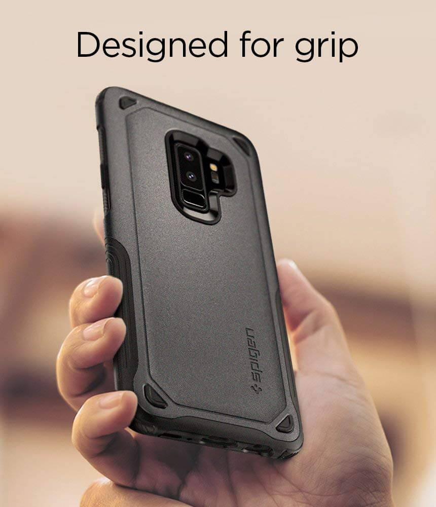 Spigen® Hybrid Armor™ 593CS22931 Samsung Galaxy S9+ Plus Case - Graphite Gray