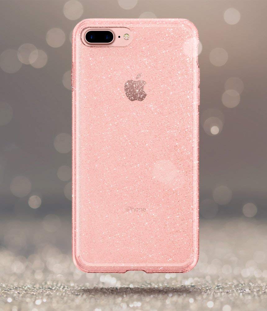 Spigen® Liquid Crystal™ Glitter 043CS21759 iPhone 8 Plus / 7 Plus Case - Rose Crystal