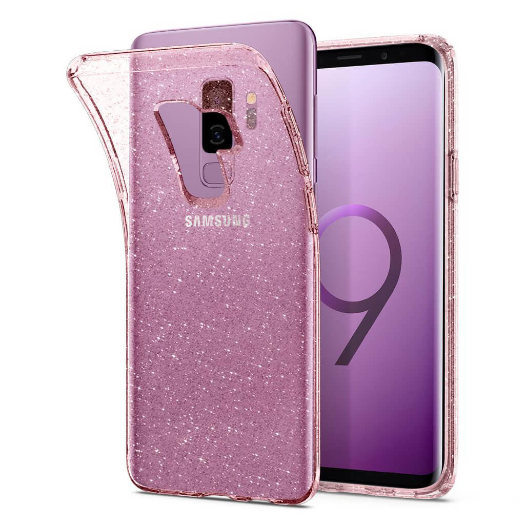 Spigen® Liquid Crystal Glitter™ 593CS22919 Samsung Galaxy S9+ Plus Case - Rose Quartz