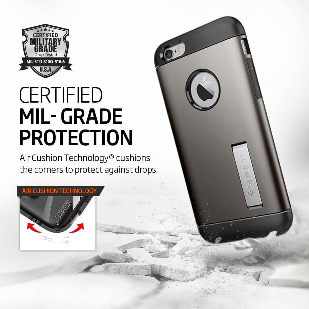 Spigen® Slim Armor™ SGP11605 iPhone 6 / 6s Case - Gunmetal