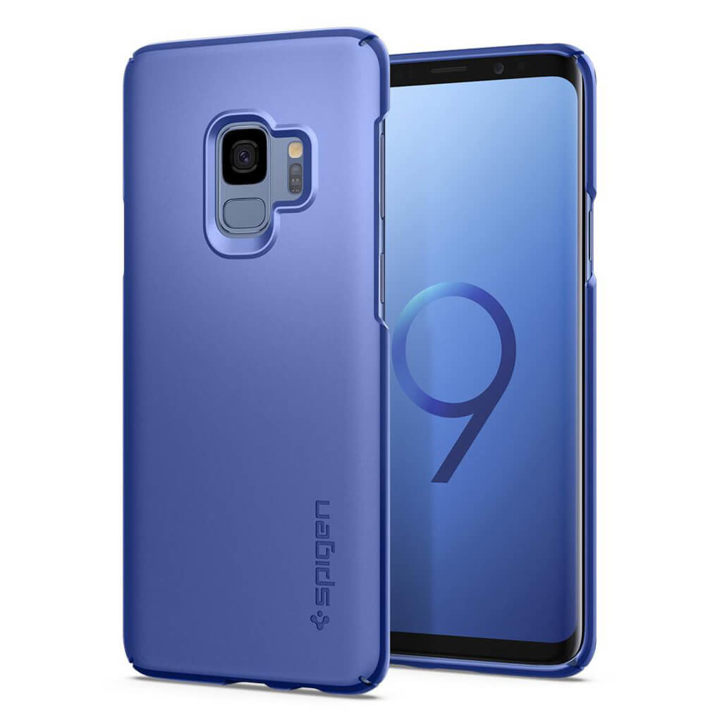 Spigen® Thin Fit™ 592CS22822 Samsung Galaxy S9 Case - Coral Blue