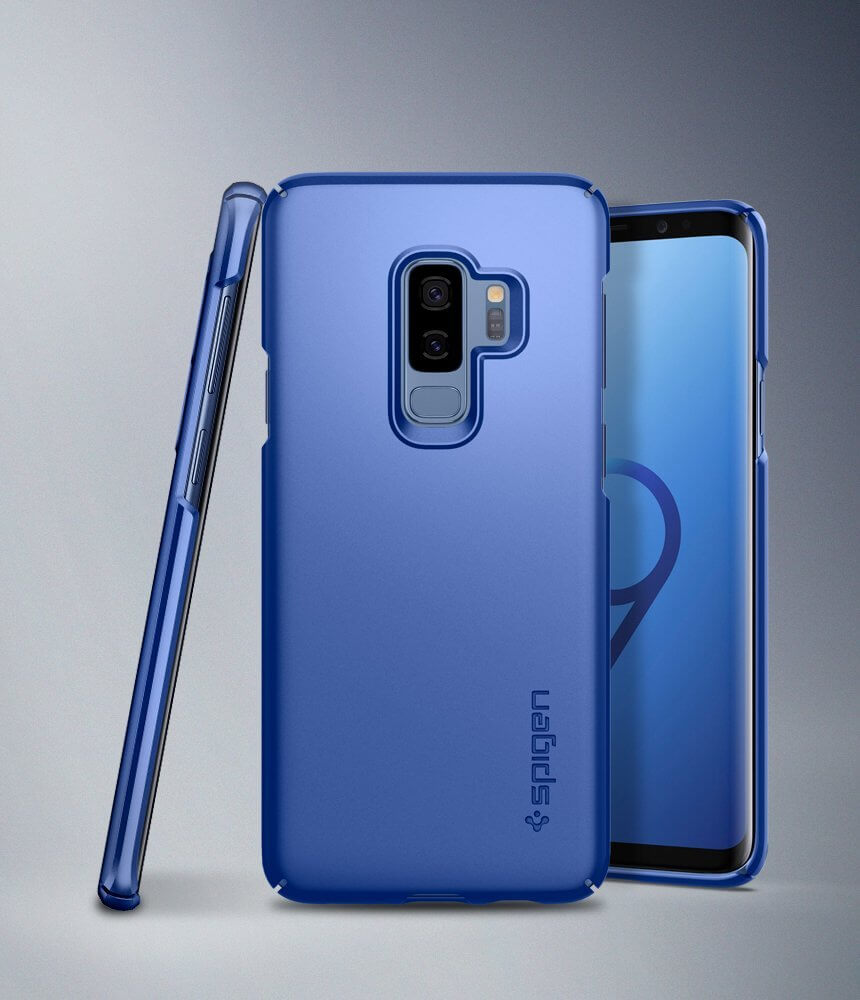 Spigen® Thin Fit™ 593CS22909 Samsung Galaxy S9+ Plus Case - Coral Blue