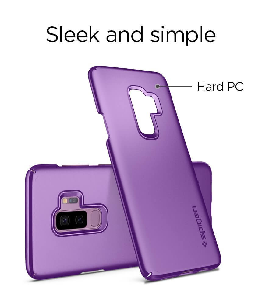 Spigen® Thin Fit™ 593CS22911 Samsung Galaxy S9+ Plus Case - Lilac Purple