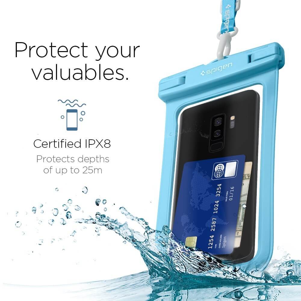 Spigen® Velo™ A600 000EM23354 IPX8 Certified Universal Waterproof Case - Blue